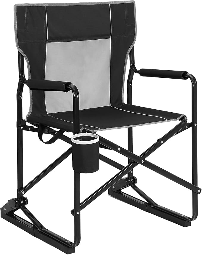 Portable Folding Rocking Camping Chair Outdoor Freestyle Rocker